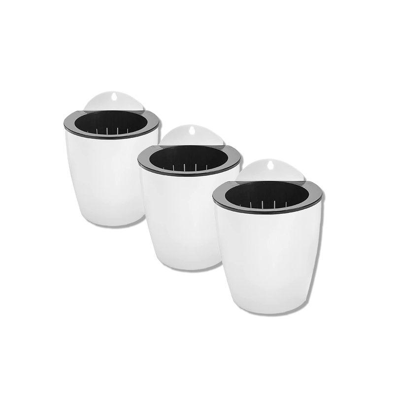 Verticale tuin planten pot - Wit - Small - 7,5cm pot - Set van 3 stuks