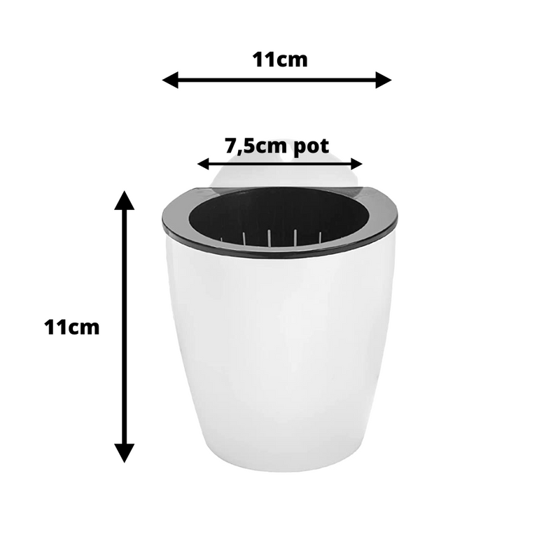 Verticale tuin planten pot - Wit - Small - 7,5cm pot - 3 stuks